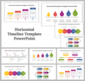 Horizontal Timeline PowerPoint and Google Slides Themes