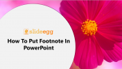 Guidance For How To Put Footnote In PowerPoint Presentation