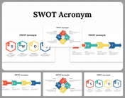 Editable SWOT Acronym PowerPoint and Google Slides Themes