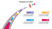 Amazing Anagram of Rocket PowerPoint Template Design