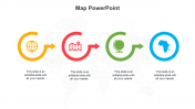 Map PowerPoint Templates With Icon For Presentation