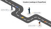 Creative Roadmap In PowerPoint Template Presentation
