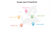 Pleasurable Europe Map In PowerPoint Presentation Template