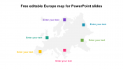 Free Editable Europe Map For PowerPoint Slides