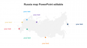 Russia Map PowerPoint Editable Templates