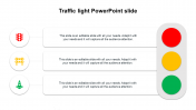 Best Traffic Lights PowerPoint Slides With Three Nodes