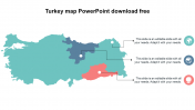 Turkey Map PowerPoint Download Free Slides