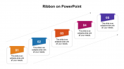 Attractive Ribbon On Powerpoint Presentation slides