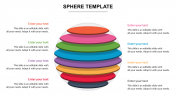 Multi - Colored Sphere Template Slide For Presentation 