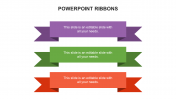 Editable PowerPoint Ribbons Presentation PPT  Slides