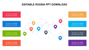 8 Node Editable Russia PPT Download Slides presentation
