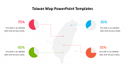 Amazing Taiwan Map PowerPoint Templates In Pie Model