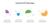 Our Predesigned Geometric PPT Slide Design Chart Model