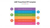 Amazing LGBT PowerPoint PPT Template with Six Nodes