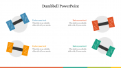 Incredible Dumbbell PowerPoint Template Presentation