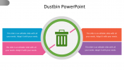 Editable Dustbin PowerPoint Template slide