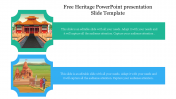 Amazing Free Heritage PowerPoint presentation Slide Template