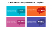 Attractive Comic PowerPoint Presentation Template.