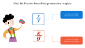 Math kid Fraction PPT Presentation Template & Google Slides