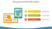 Elegant Web project PowerPoint Slide Template Design