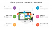 Editable Blog Engagement  PowerPoint Presentation Template