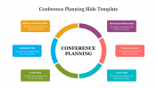 Circular Conference Planning Slide Template PPT Design