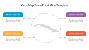Amazing Cuba Map PowerPoint Slide Template Diagram