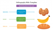 Innovative Orthography Slide Template PPT Diagrams