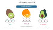 Multicolor Orthography PPT Slide Template Diagrams
