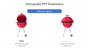 Orthography PPT Presentation Slide Template-Two Node