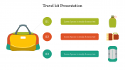 Effective Travel Kit Presentation Slide Template Designs