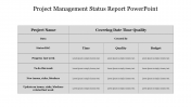 Customized Project Management Status Report PowerPoint