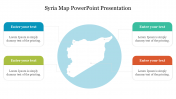 Editable Syria Map PowerPoint Presentation Slide Template