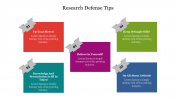 Attractive Research Defense Presentation Template 