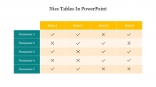Nice Tables In PowerPoint Template and Google Slides