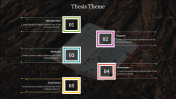 Attractive Thesis Theme For Presentation Template Slide 