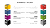 Best Cube Design Template Presentation Slide Design