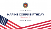 Editable Marine Corps Birthday PowerPoint Presentation