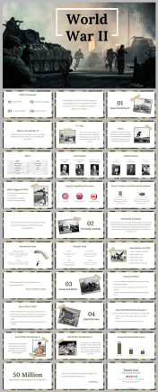 World War II For PowerPoint Presentation and Google Slides