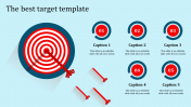 Target template powerpoint with circles	