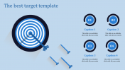 Editable Target Design PowerPoint Template For Presentation