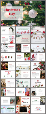 Unique Editable Christmas Day PPT Template and Google Slides