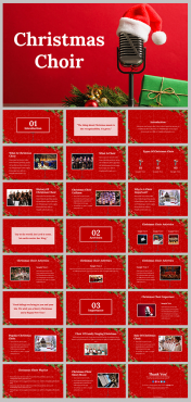 Attractive Christmas Choir PowerPoint Presentation