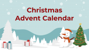 Christmas Advent Calendar PowerPoint and Google Slide Themes