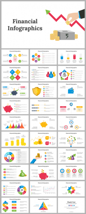 Attractive Financial Infographics PowerPoint For Business