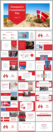 Creative Denmarks Constitution Day PowerPoint presentation