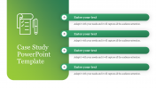 Case Study PPT Template and Google Slides - Green Theme