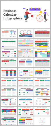 Customize Business Calendar Infographics PPT For Your Needs