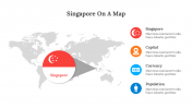 Editable Singapore On A Map PowerPoint And Google Slides