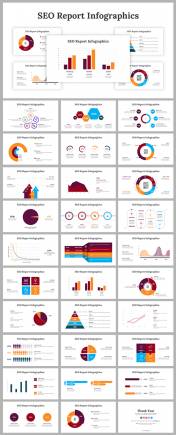 SEO Report Infographics PowerPoint and Google Slides Themes